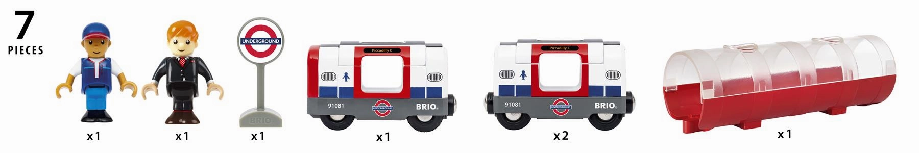 Brio World 36085 Trains of the World - London Underground Train Age 3 