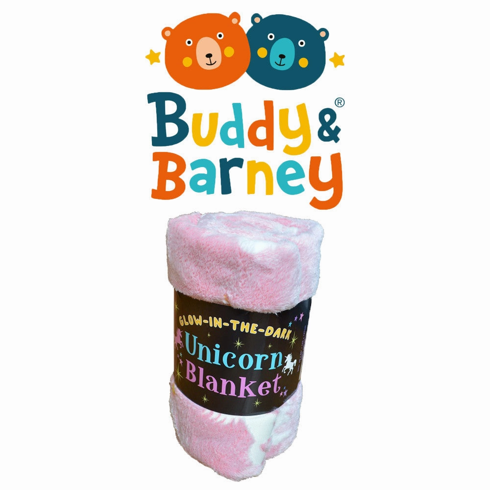Buddy & Barney Majestic Glow-In-The-Dark Unicorn Blanket