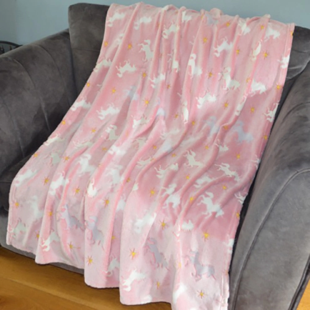 Buddy & Barney Majestic Glow-In-The-Dark Unicorn Blanket