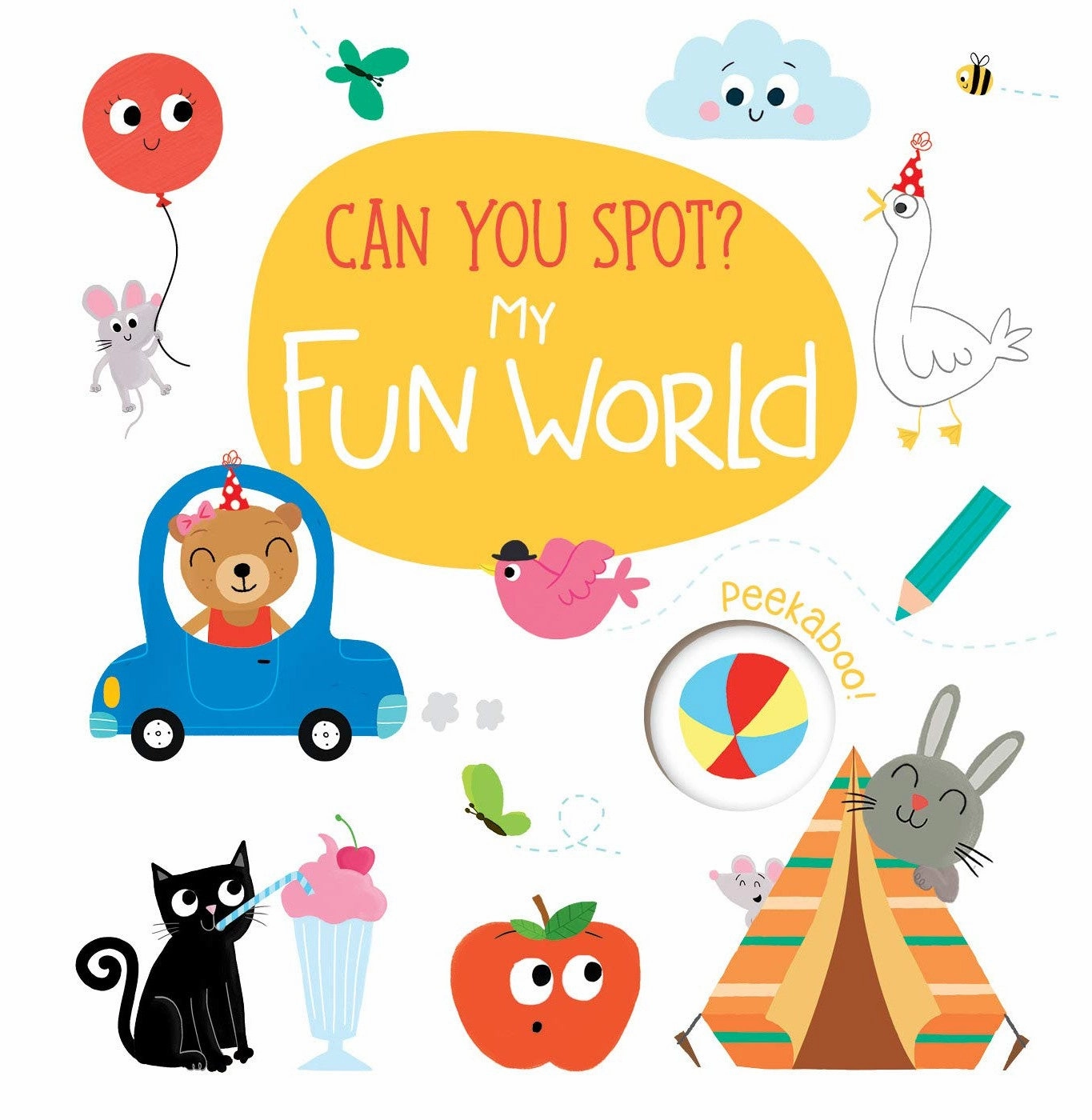 CAN YOU SPOT?:MY FUN WORLD (BWD) (HB)