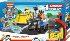 Carrera First PAW Patrol On The Double Slot Car Set