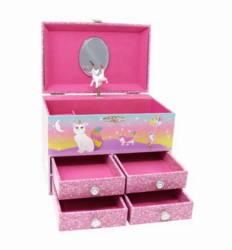 Caticorn Dreams Medium Jewellery Box