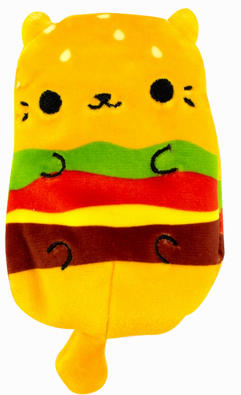 Cats Vs Pickles Bean Bag Plush Cheeseburger