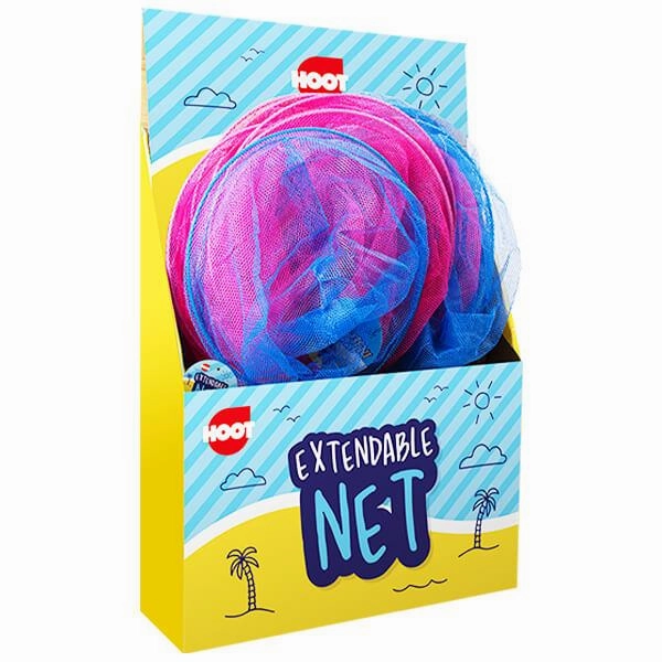 Children's 65cm Extendable Fishing Net Toy in Pink or Blue
