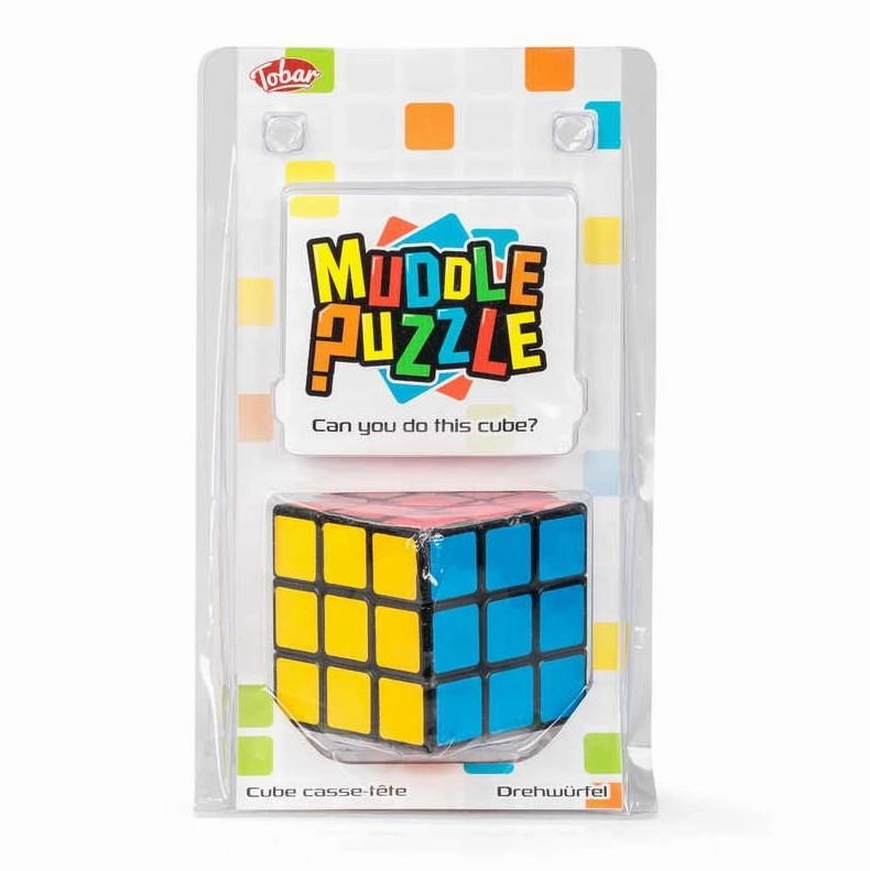 Children's Classic Colourful Muddle Puzzle Cube Brain Teaser