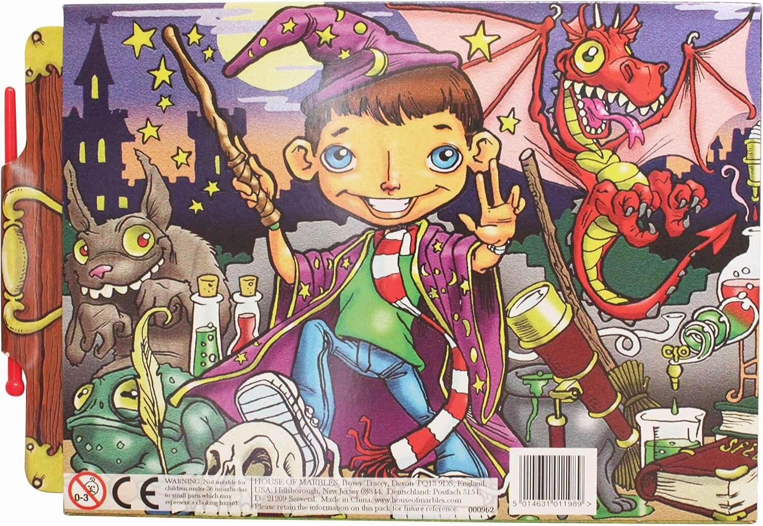 Children's Classic Magic Art Slide Clean Drawing Slate Toy for Ages 3 