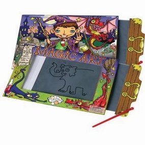 Children's Classic Magic Art Slide Clean Drawing Slate Toy for Ages 3 