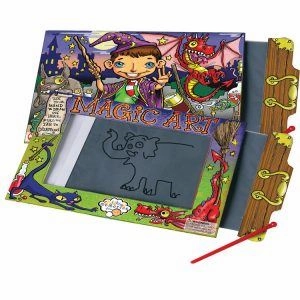 Children's Classic Magic Art Slide Clean Drawing Slate Toy for Ages 3 