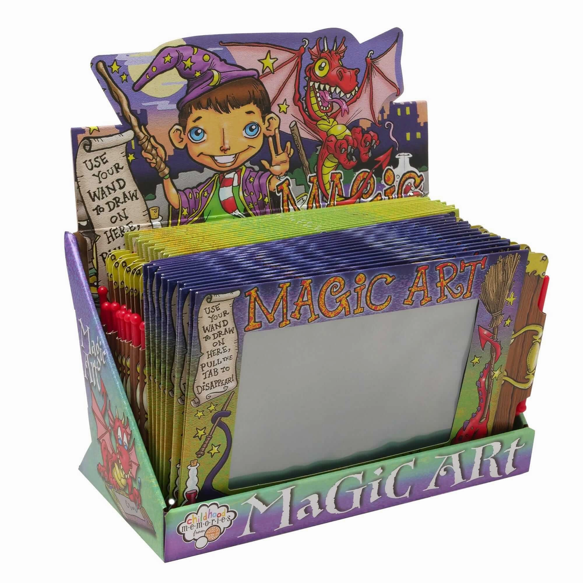 Children's Classic Magic Art Slide Clean Drawing Slate Toy for Ages 3 