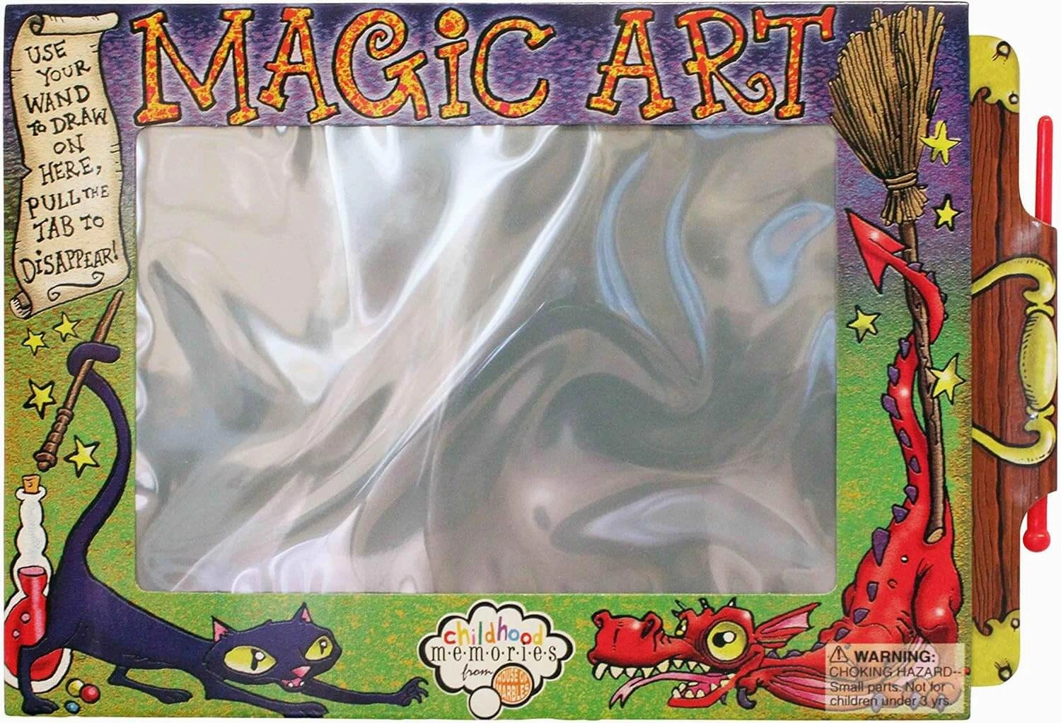 Children's Classic Magic Art Slide Clean Drawing Slate Toy for Ages 3 