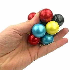 Children's Metallic Multicoloured Atomic Fidget Ball Sensory Toy