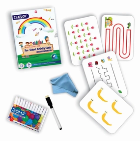 Clapjoy Reusable Flash Cards For Kids|72 Double Sided Early Learning Flash Cards For Kids For Age 2 To 5 Years