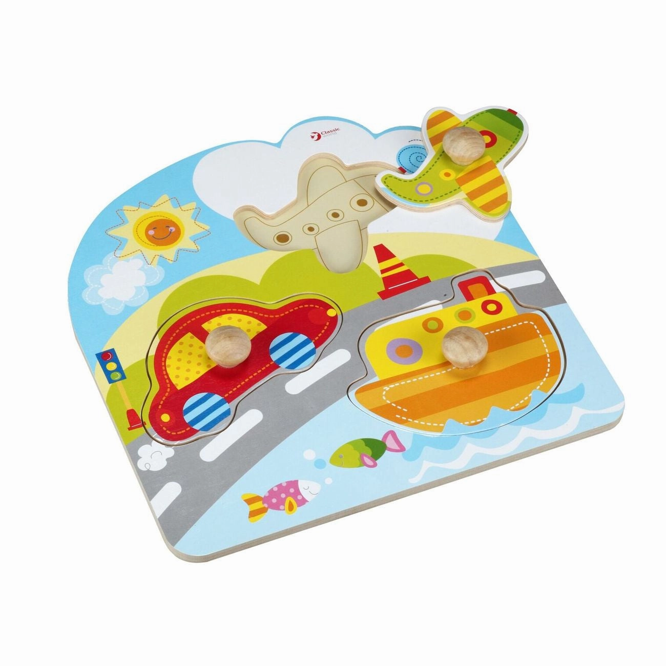 Classic World Transport 3 Piece Puzzle