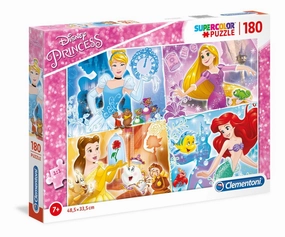 Clementoni 180 Piece SupeRColor Puzzle Disney Princess Collage