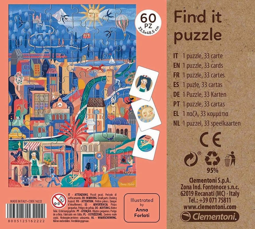 Clementoni 60 Piece Find It Puzzle Winter