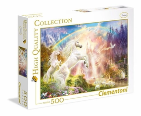 Clementoni High Quality Collection 500 Piece Puzzle Sunset Unicorns