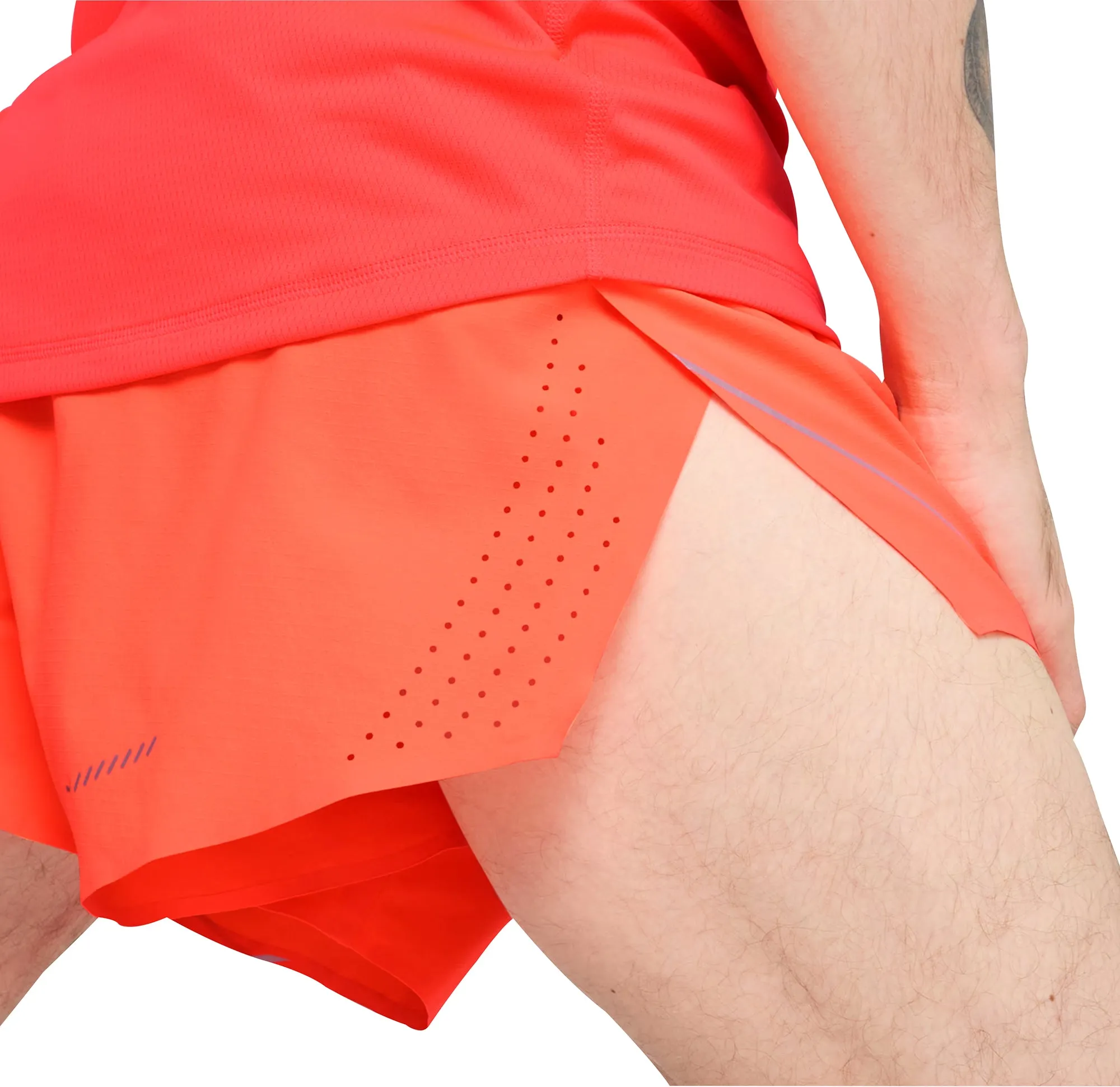 Clothing Puma  Men Puma Raceday Ultraweave 3 Inch Split Mens Running Shorts - Red