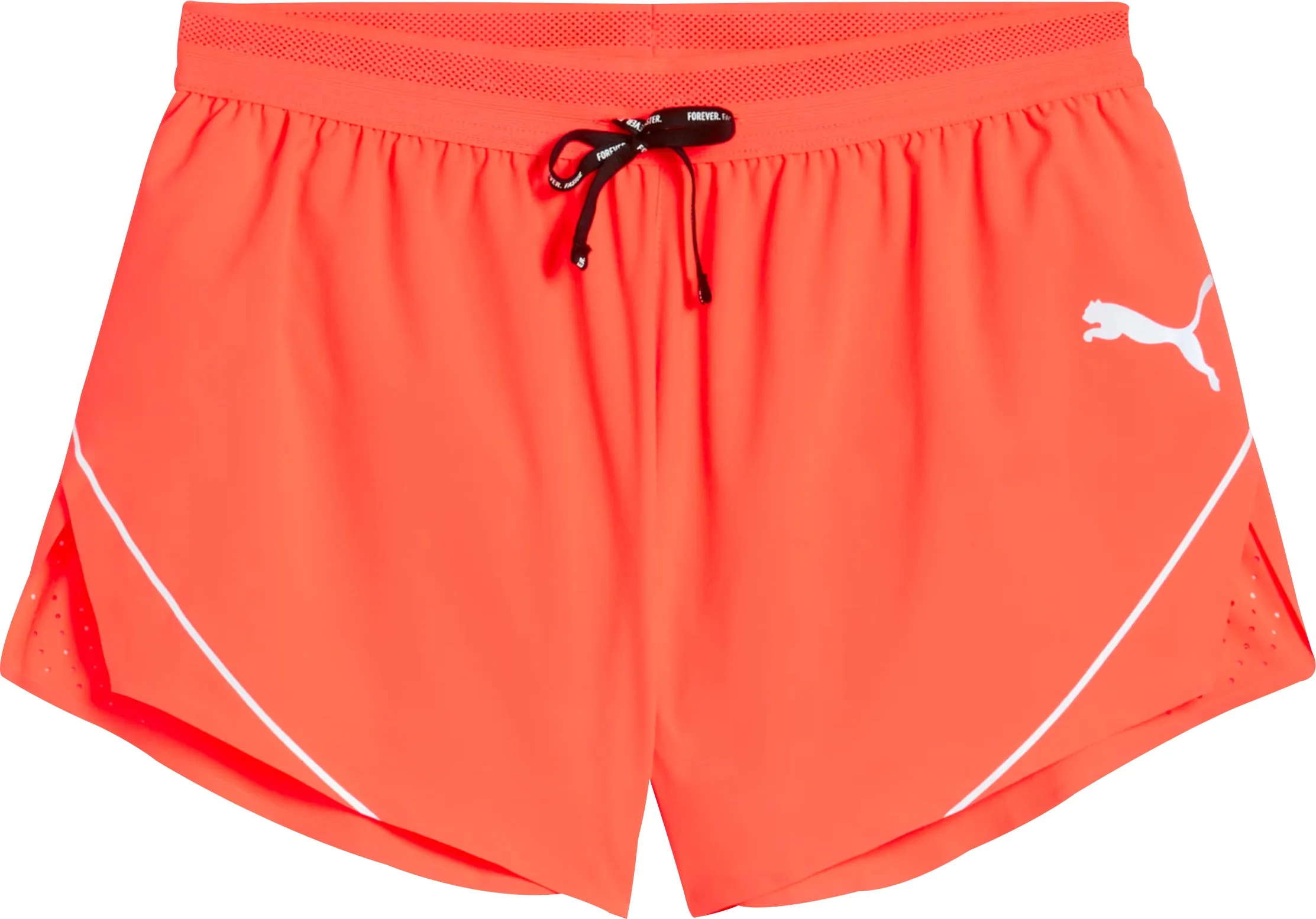 Clothing Puma  Men Puma Raceday Ultraweave 3 Inch Split Mens Running Shorts - Red
