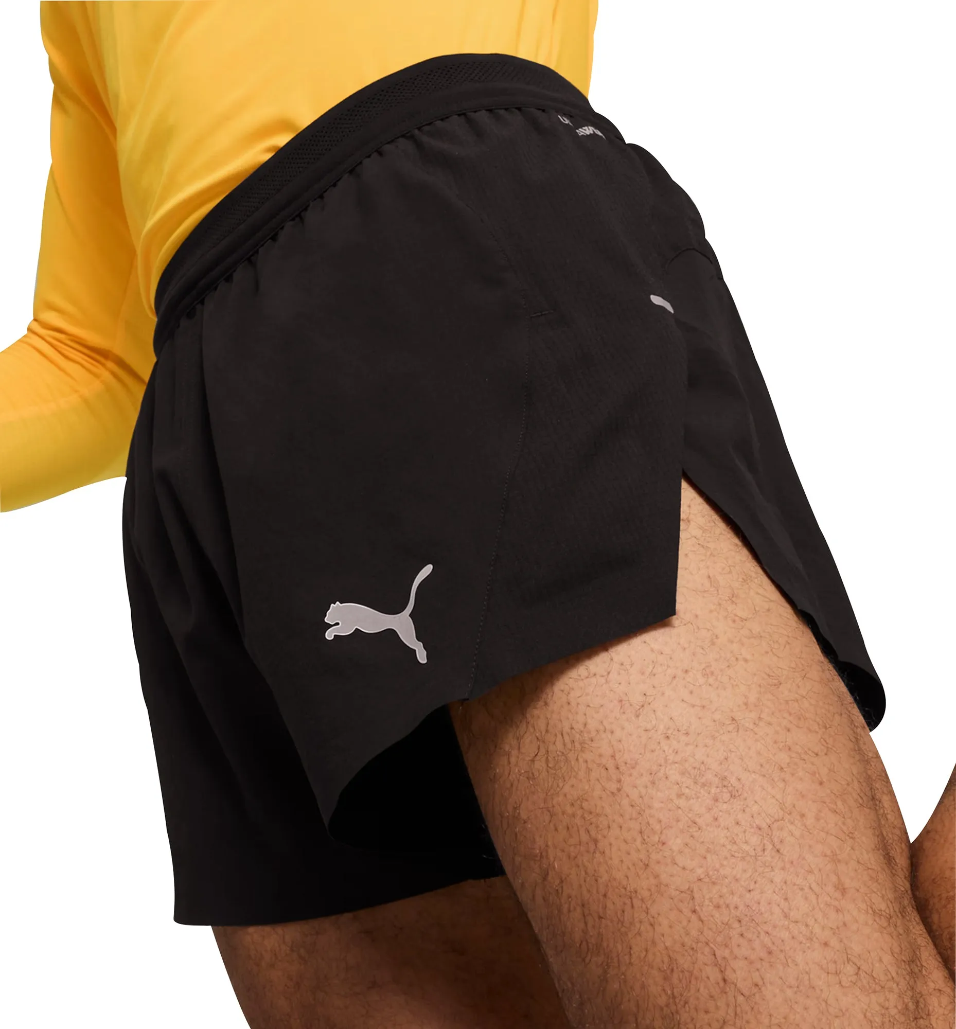 Clothing Puma  Men Puma Run Ultraweave Velocity 3 Inch Mens Running Shorts - Black