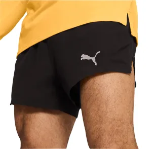 Clothing Puma  Men Puma Run Ultraweave Velocity 3 Inch Mens Running Shorts - Black