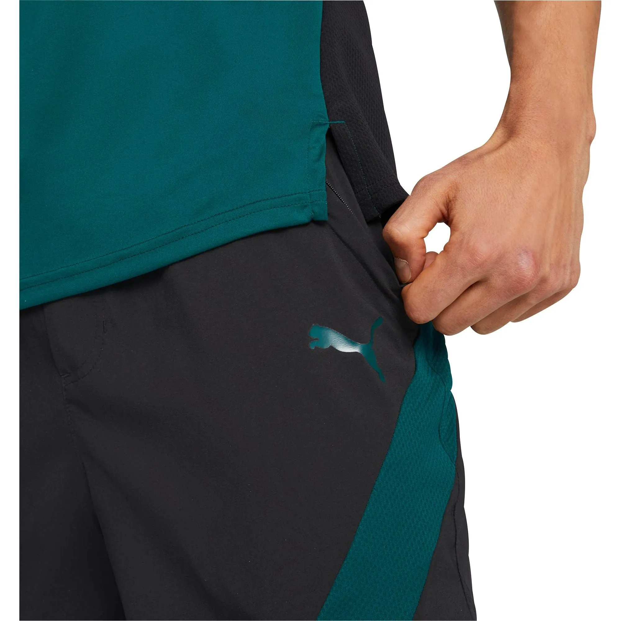 Clothing Puma  Men Puma Train Fit Woven 7 Inch Mens Training Shorts - Black
