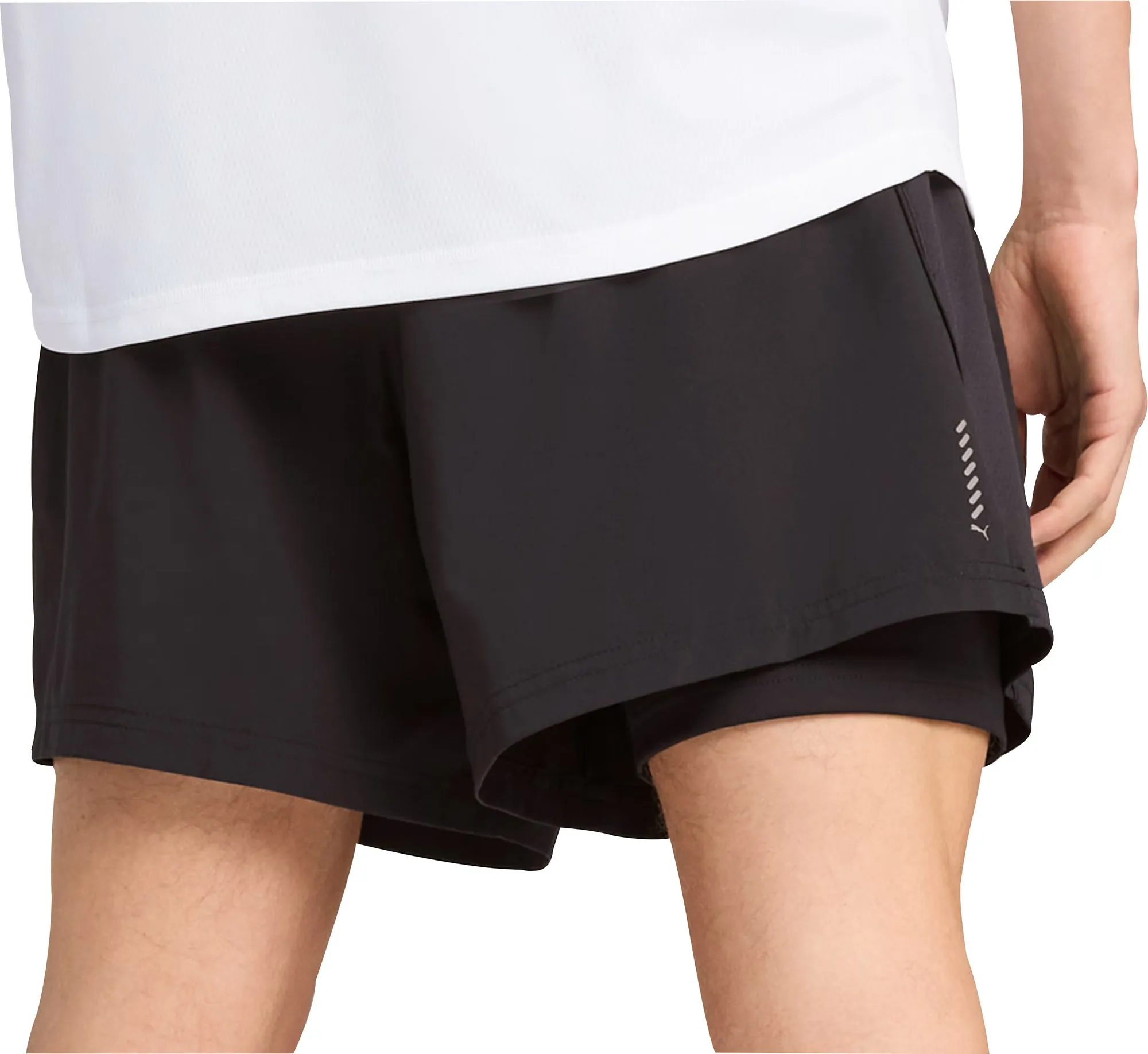 Clothing Puma  Men Puma Velocity 2 In 1 Mens Running Shorts - Black