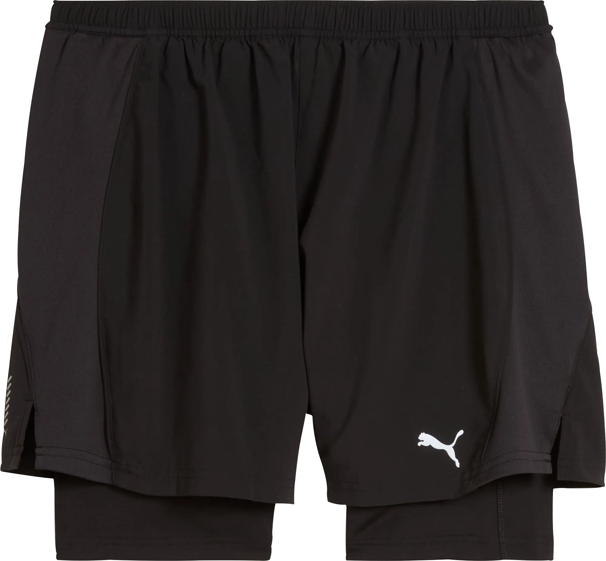 Clothing Puma  Men Puma Velocity 2 In 1 Mens Running Shorts - Black