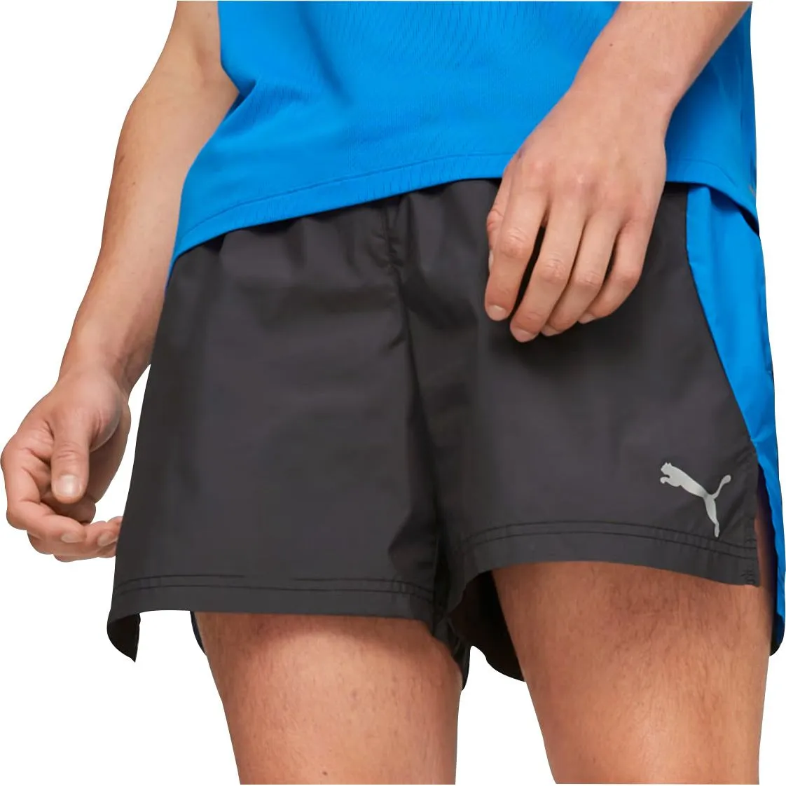 Clothing Puma  Men Puma Woven 5 Inch Mens Running Shorts - Black