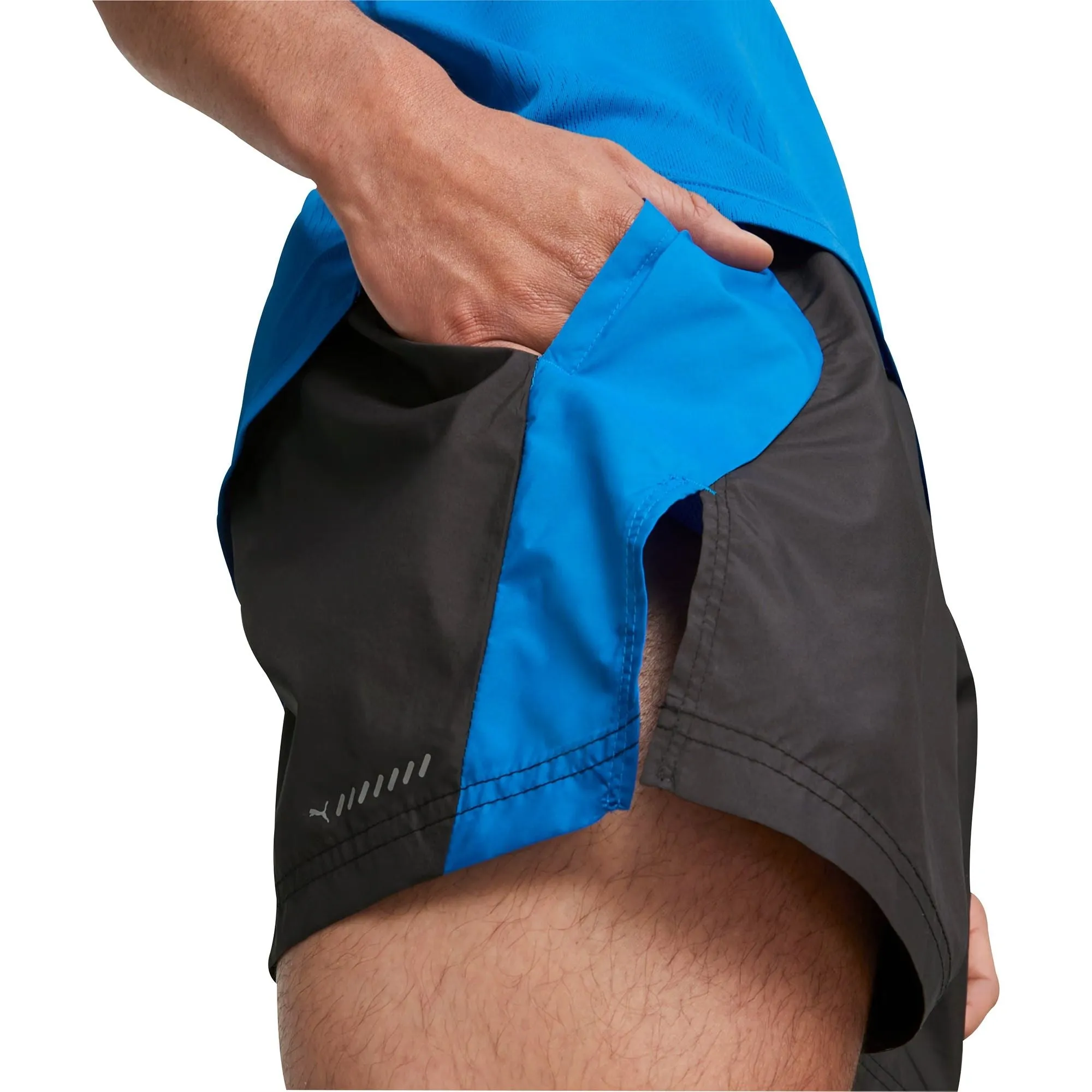 Clothing Puma  Men Puma Woven 5 Inch Mens Running Shorts - Black