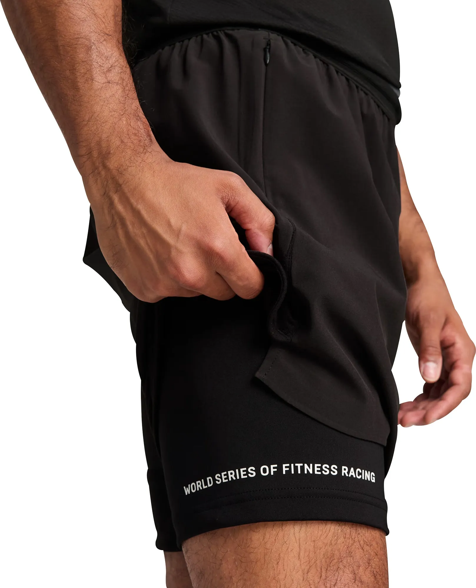 Clothing Puma  Men Puma X HYROX 2 In 1 Mens Training Shorts - Black