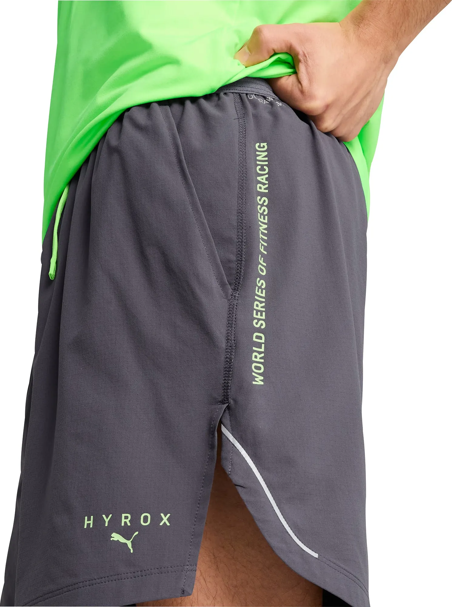 Clothing Puma  Men Puma X HYROX Ultraweave 6 Inch Mens Training Shorts - Grey