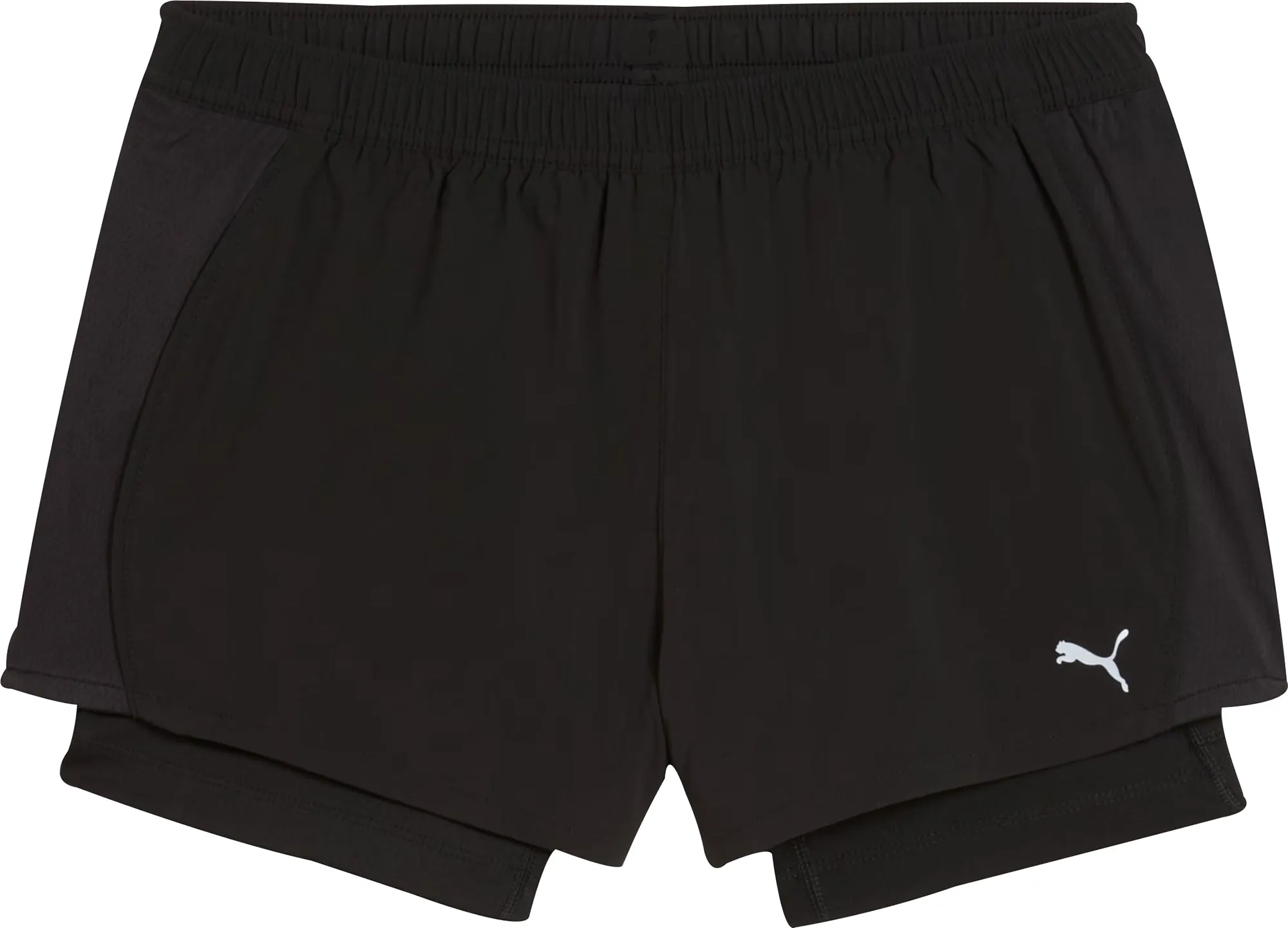 Clothing Puma  Women Puma Velocity 2 In 1 Womens Running Shorts - Black