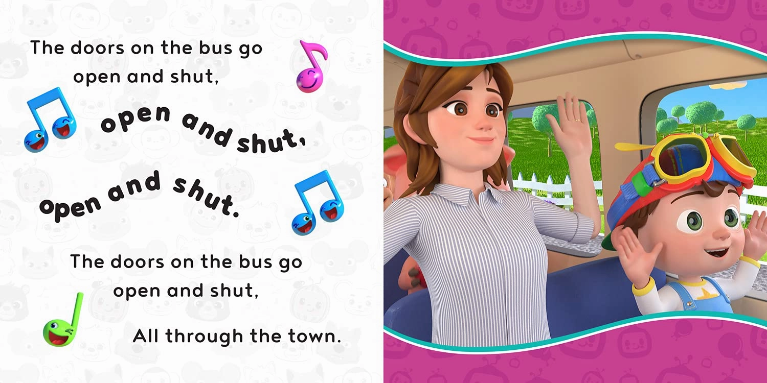 CoComelon Sing-Song: WHEELS ON THE BUS Board Book for Ages 18 months Above
