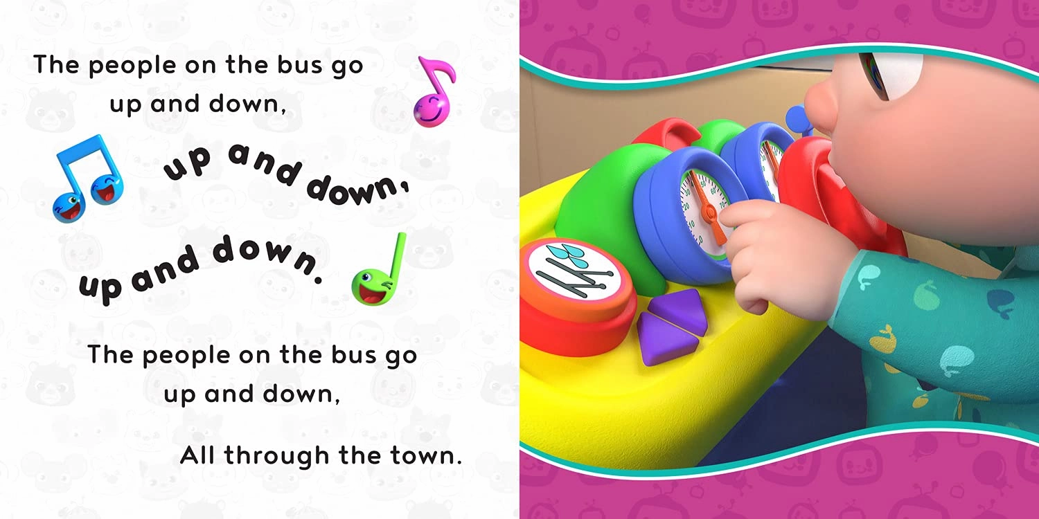 CoComelon Sing-Song: WHEELS ON THE BUS Board Book for Ages 18 months Above