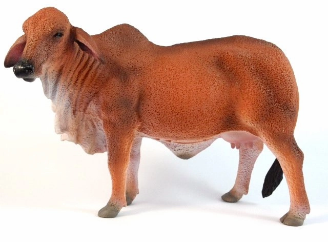 Collecta Brahman Cow Red Figure (Yellow)