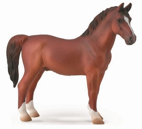 Collecta Hackney Stallion Chestnut (Grey)