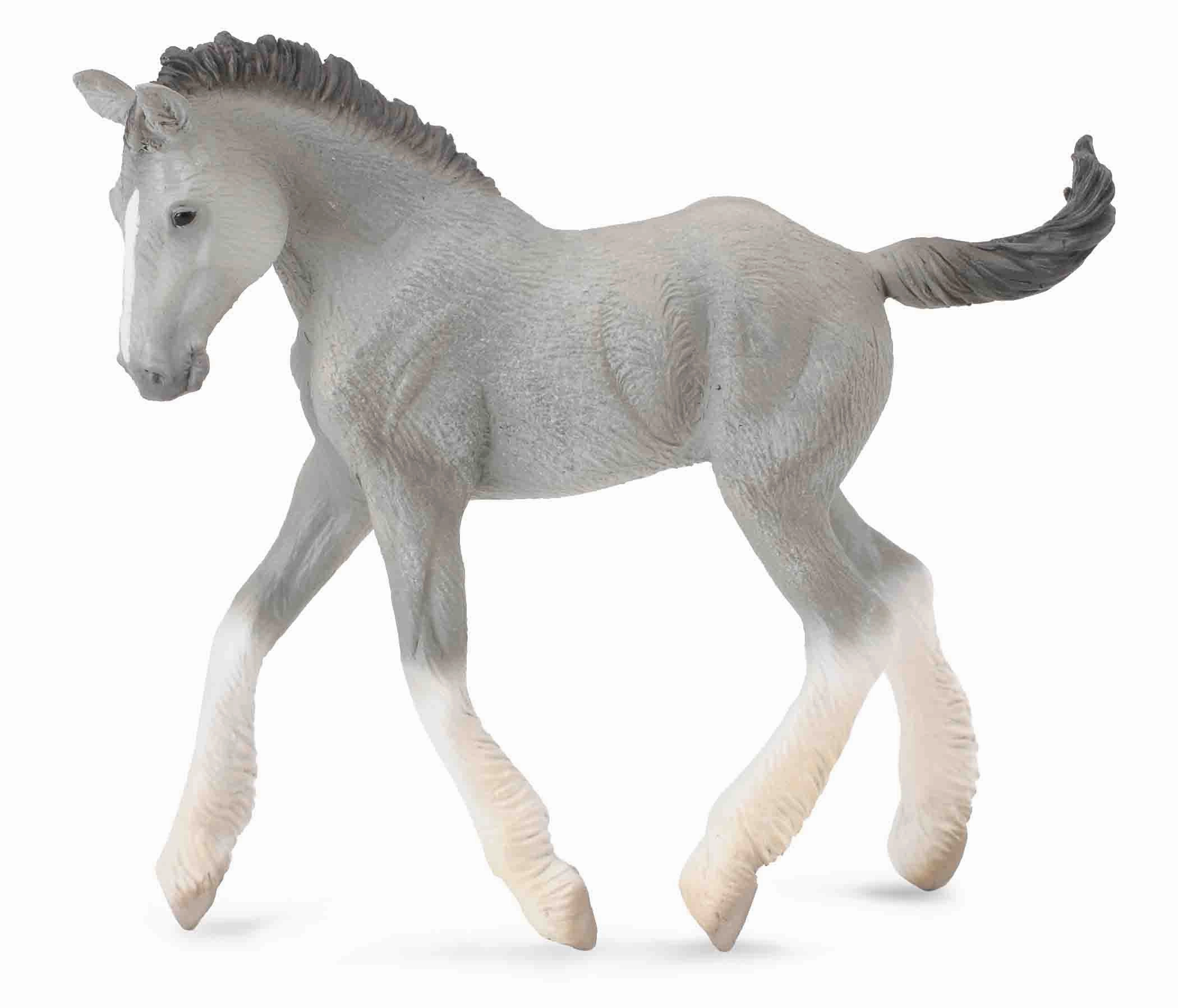 Collecta Shire Horse Foal Grey Figure (Red)