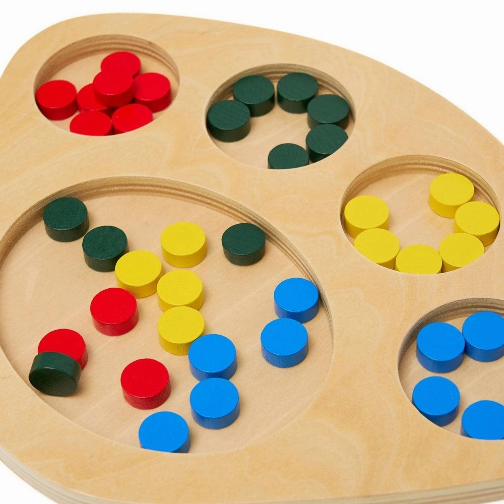 Colourful Dot Sorting Tray