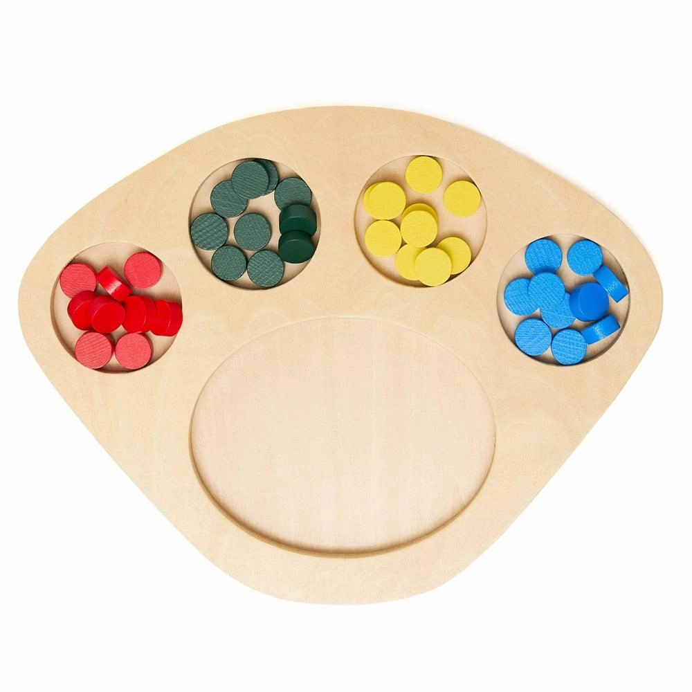 Colourful Dot Sorting Tray