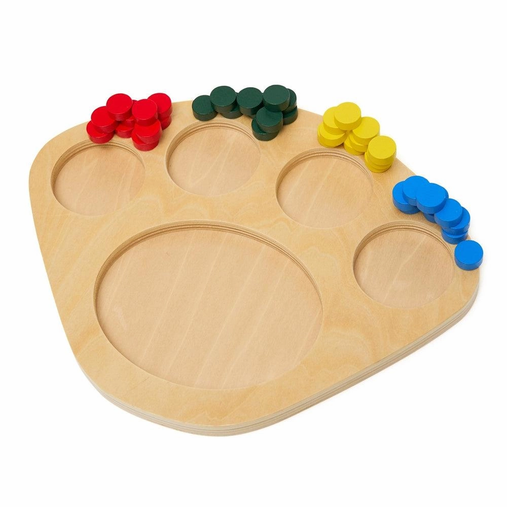 Colourful Dot Sorting Tray