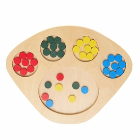 Colourful Dot Sorting Tray
