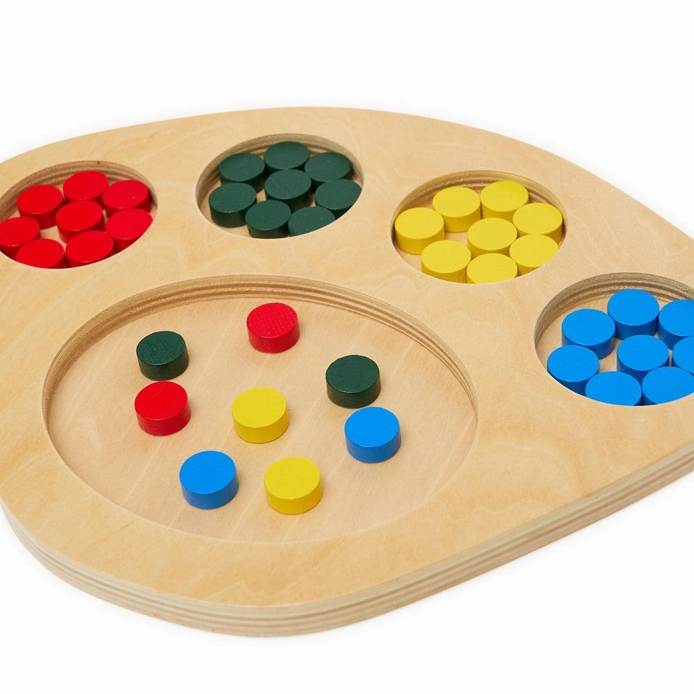 Colourful Dot Sorting Tray