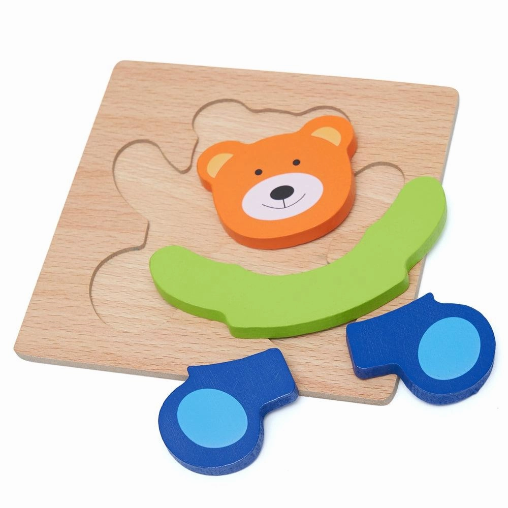 Colourful Five Piece Bear Puzzle