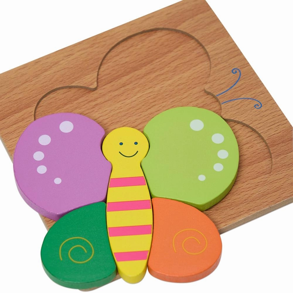 Colourful Five Piece Butterfly Puzzle