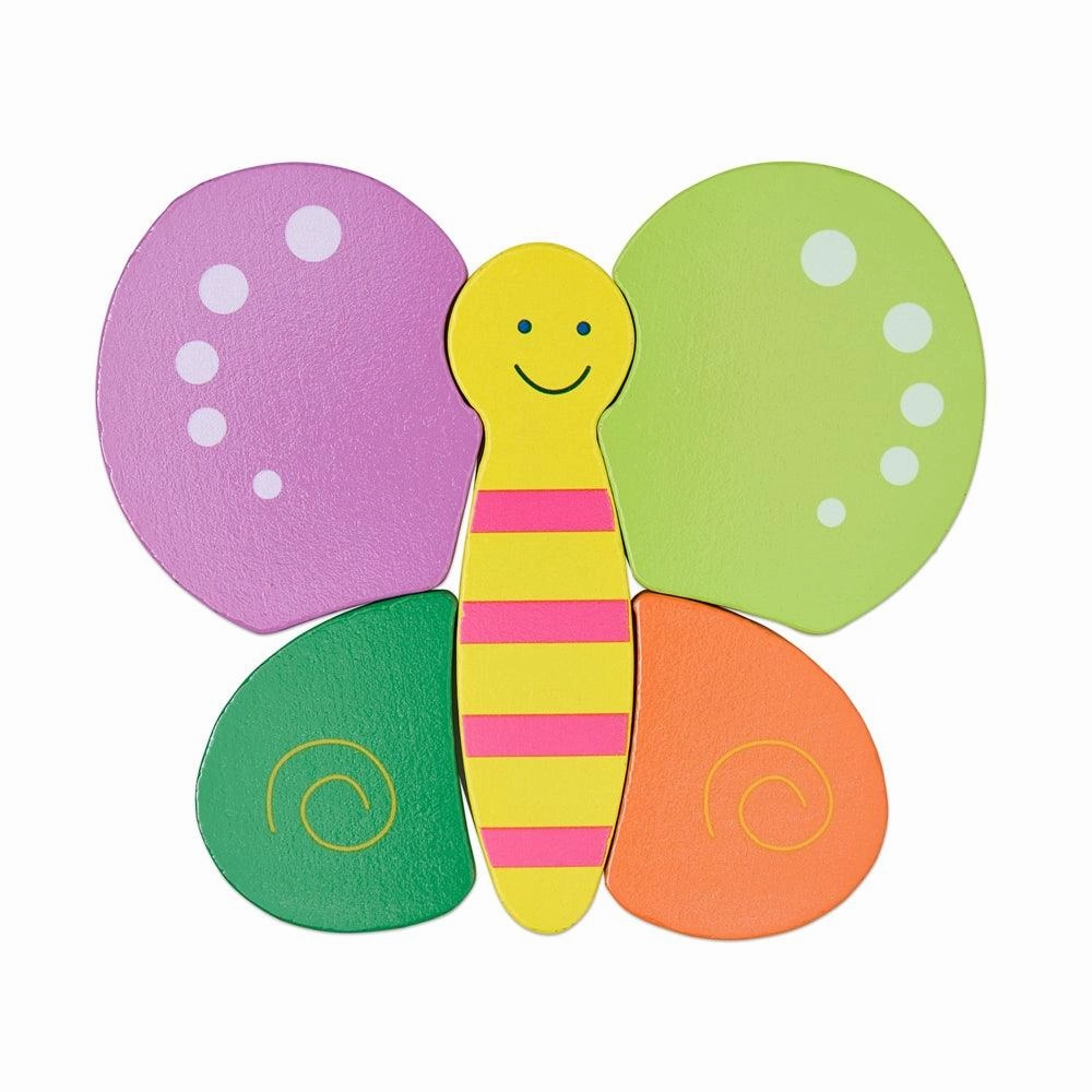 Colourful Five Piece Butterfly Puzzle