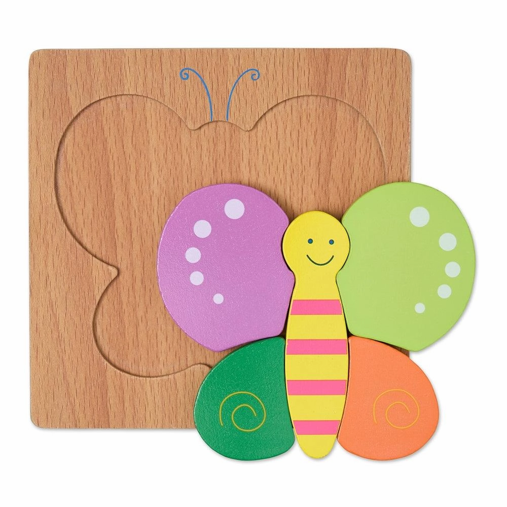 Colourful Five Piece Butterfly Puzzle