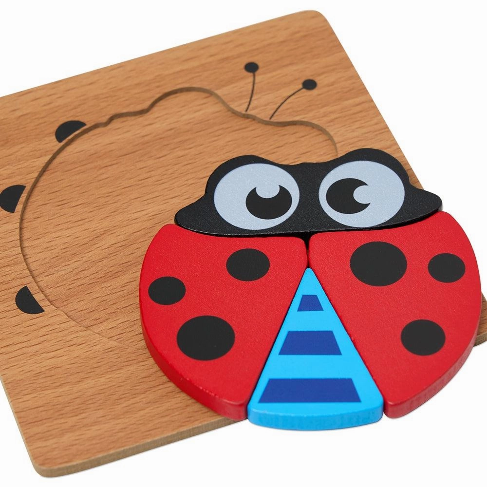 Colourful Four Piece Beetle Puzzle