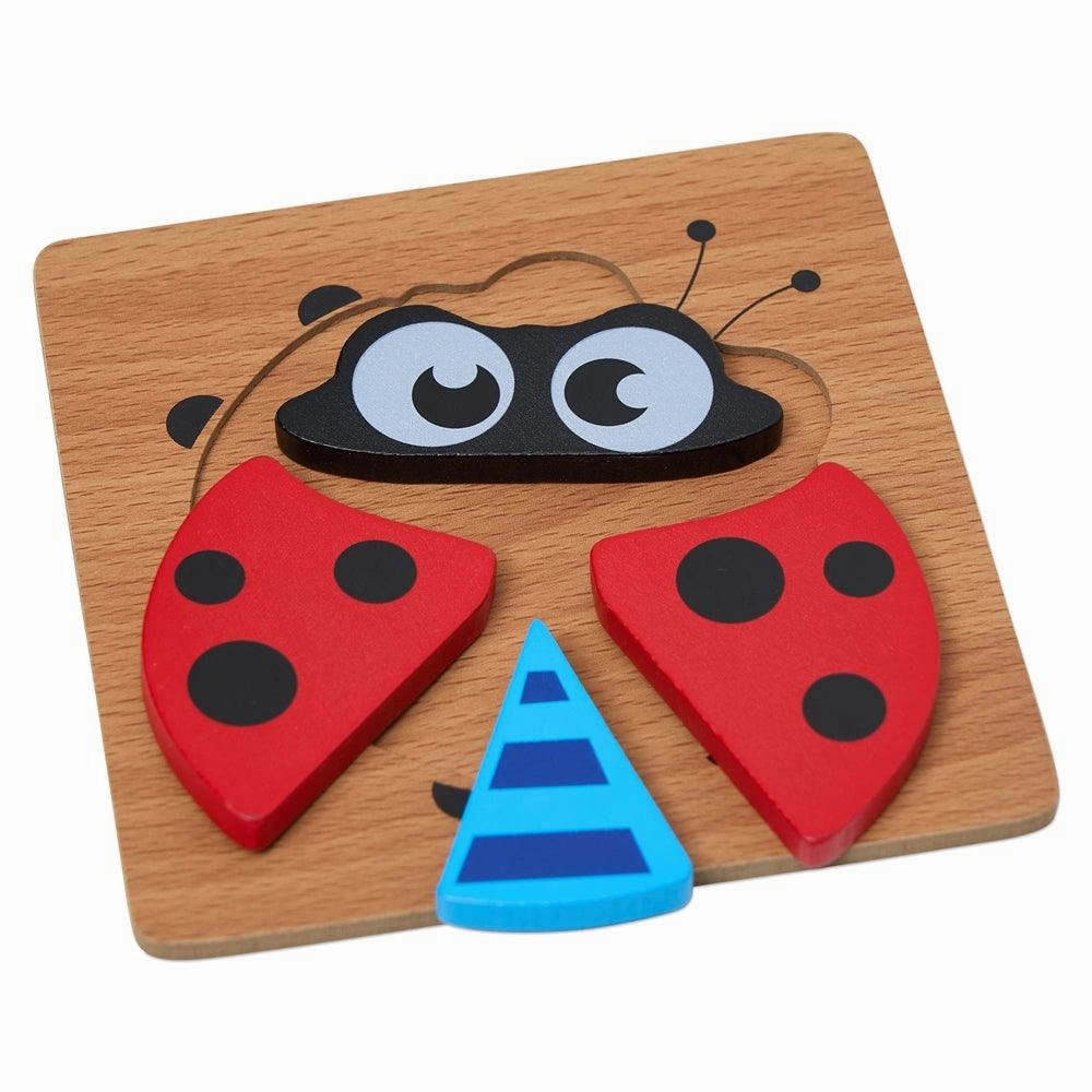 Colourful Four Piece Beetle Puzzle