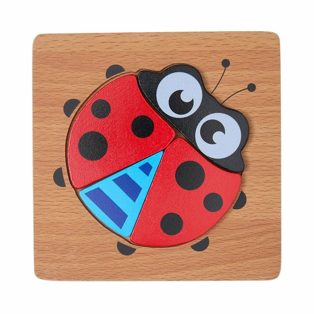 Colourful Four Piece Beetle Puzzle