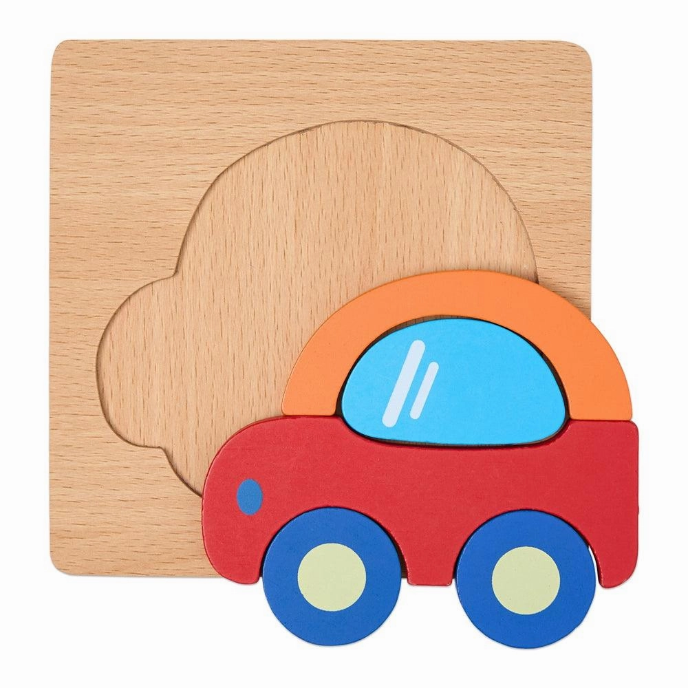 Colourful Four Piece Car Puzzle